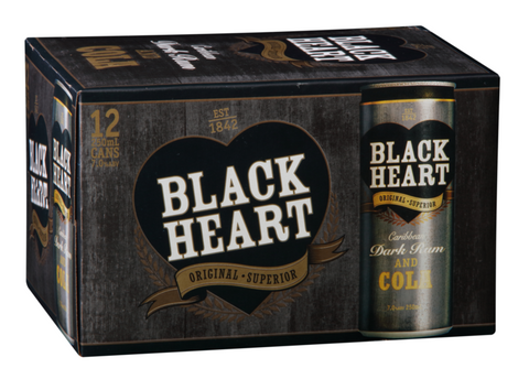 Black Heart Cola 7% 12x250ml
