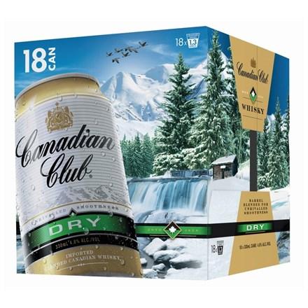 Canadian Club 18pk 330ml cans