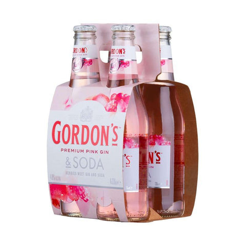 Gordons Pink Gin 5% 4x330ml Btls