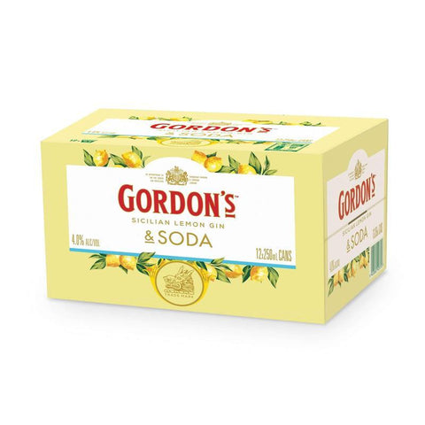 Gordons Sicilian 12x250ml Cans