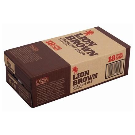LION BROWN 18PK 330ML CANS