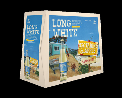 Long white Nectrine Apple 10pk btls