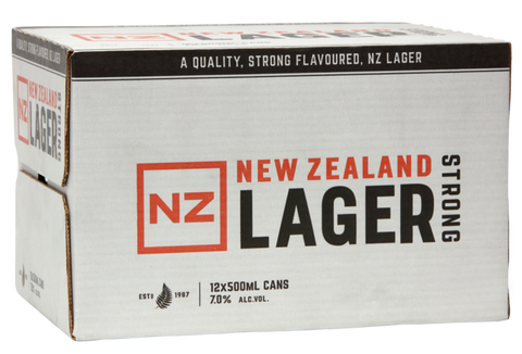NZ Lager Strong 12x500ml Cans