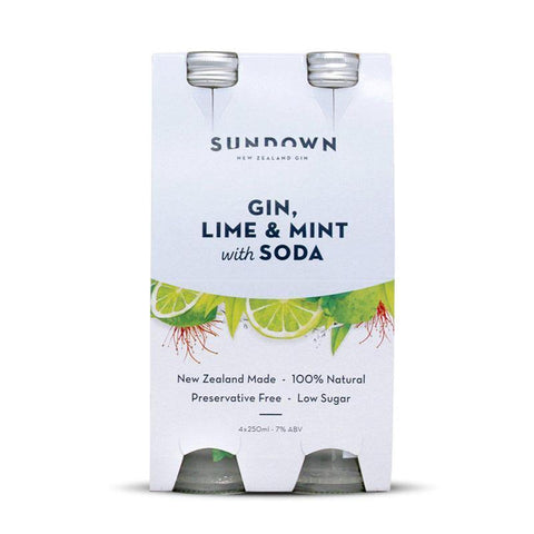Sundown Gin Lime Mint 4x250 Btls